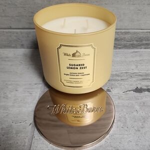 White Barn Sugared Lemon Zest 3 Wick Candle
